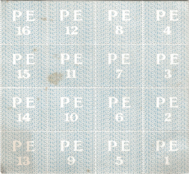 Distributiekaart PE voor Petroleum  - vermoedelijk eind oktober 1939