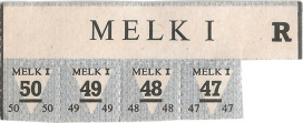 Distributiekaart R voor melk - eind juli 1941