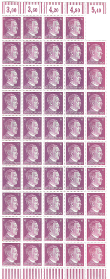 Ongebruikte Duitse postzegels van 6 Reichspfennig