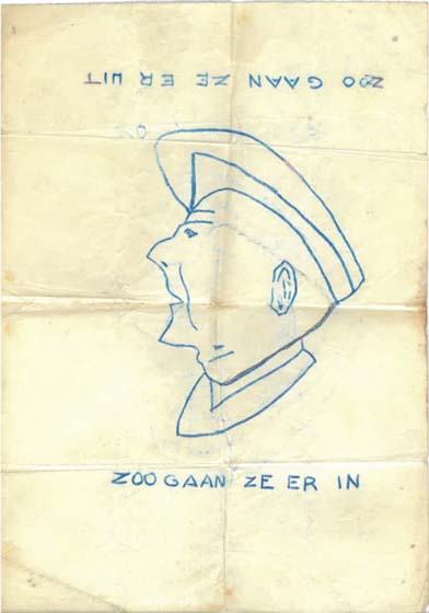Tekening die kan die je 180 graden kunt draaien voorstellende binnentrekkende en vertrekkende bezetter